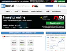 Tablet Screenshot of kursy-walut.mybank.pl